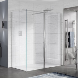 Artesan Hapi 1200mm Wetroom Glass Panel - Silver