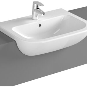 VitrA S20 550mm Semi Recessed Basin - 1 Tap Hole