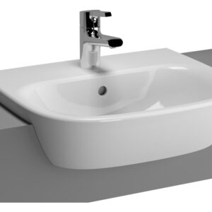 VitrA Zentrum 495mm Semi Recessed Basin - 1 Tap Hole