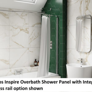 Inspire Over-Bath Shower Panel Corner Fitted