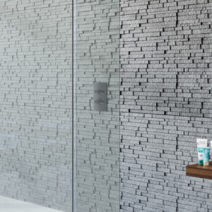 Kudos Ultimate 400mm Hinged Deflector Panel - 8mm - Left Hand - Silver