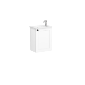 VitrA Root Classic Compact 1 Door Wall Hung Unit 450mm - Matt White