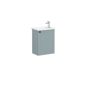 VitrA Root Classic Compact 1 Door Wall Hung Unit 450mm - Matt Fjord Green