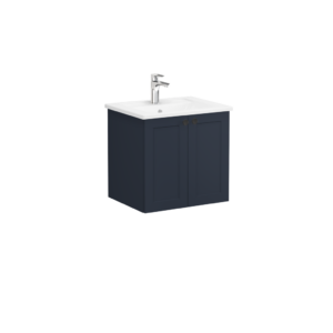 VitrA Root Classic 2 Door Wall Hung Unit 600mm - Matt Dark Blue