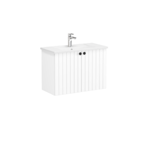 VitrA Root Groove Compact 2 Door Wall Hung Unit 800mm - Matt White