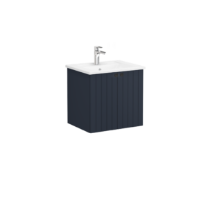 VitrA Root Groove 2 Door Wall Hung Unit 600mm - Matt Dark Blue