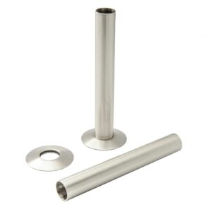 Pipe Set 180mm x 15mm - Satin Nickel (The Tunbridge Wells Brassware Co.)