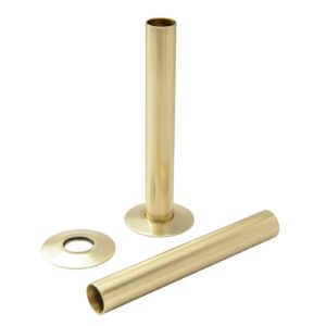 Pipe Set 180mm x 15mm - Polished Brass (The Tunbridge Wells Brassware Co.)