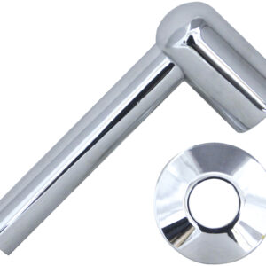 T-Piece Element Shrouds - Chrome (The Tunbridge Wells Brassware Co.)
