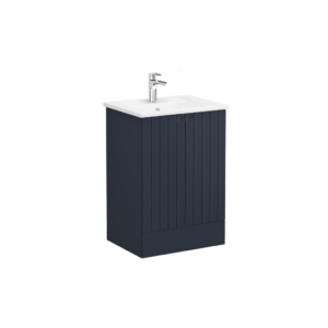 VitrA Root Groove 2 Door Floor Standing Unit 600mm - Matt Dark Blue