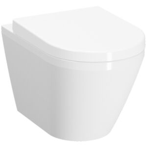 VitrA Integra Wall Hung Pan with Hidden Fixation - White (excl. frame & cistern)