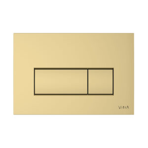 740-2324 Loop Square Dual Flush Plate in Soft Gold