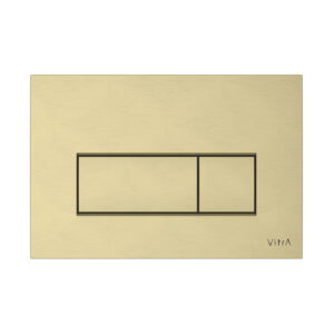 740-2325 Loop Square Dual Flush Plate in Brushed Gold
