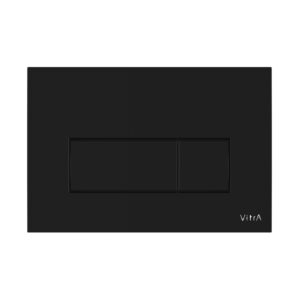 740-2350 Loop Square Dual Flush Plate in Glossy Black