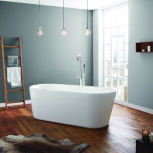April Brearton Bath 1500 x 700mm Double Skinned Bath (inc. pre-fitted waste & chrome cover)