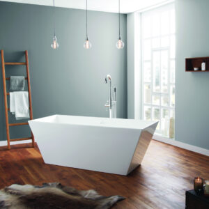 April Airton 1650 x 650mm Double Skinned Bath (inc. pre-fitted waste & chrome cover)