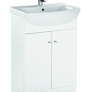 Elation Ikoma 650mm Unit & Basin - White Gloss