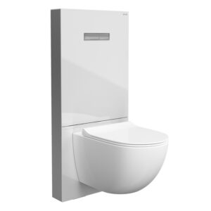 VitrA Vitrus Glass Frame for Wall Hung Pan - White