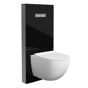 VitrA Vitrus Glass Frame For Wall Hung Pan - Black
