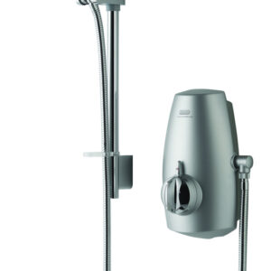 Aqualisa Aquastream Power Shower with Adjustable Head - Satin Chrome