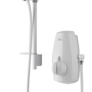 Aqualisa Aquastream Power Shower Shower with Adjustable Head - White
