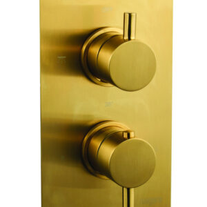 Niagara Equate Round Twin Valve - Brushed Brass