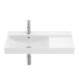 Roca ONA 800 x 460mm 1 Tap Hole Left Hand Basin - White