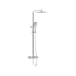VitrA Aquaheat Bliss S 230 Thermostatic Shower Column Square - Chrome