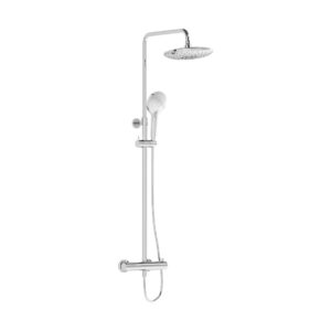 VitrA Aquaheat Bliss 240 2F Thermostatic Shower Column - Chrome