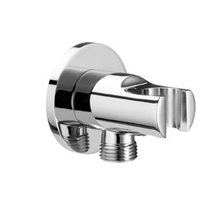 Roca Combined 1/2'' Shower Hose Outlet with Integrated bracket - Chrome