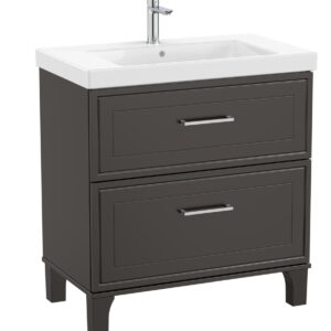 Roca Romea 800mm Vanity Unit Only - Matt Dark Grey