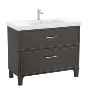 Roca Romea 1000mm Vanity Unit Only - Matt Dark Grey