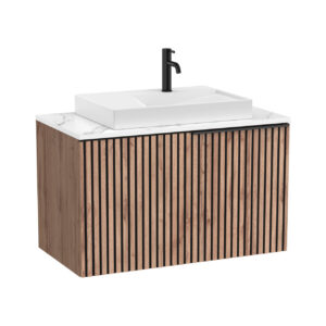 Roca Horizon Countertop 700mm - Calacatta White