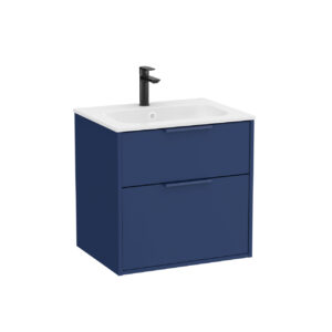 Roca Optica 600mm Vanity Unit 2 Drawer Only - Steel Blue