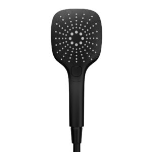 Elisa 109mm 3 Spray Soft Square Shower Head - Matt Black