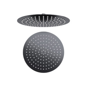 Elisa 300mm Round Fixed Head - Matt Black
