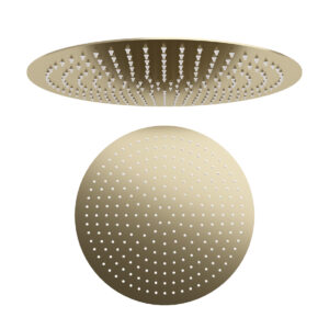Elisa 400mm Round Fixed Head - Brushed Brass