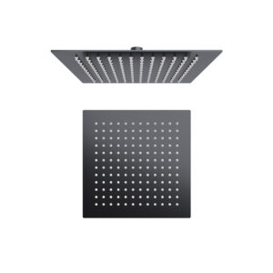 Elisa 250mm Square Fixed Head - Matt Black