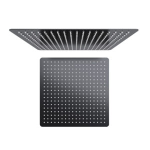 Elisa 400mm Square Fixed Head - Matt Black