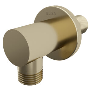 Elisa Round Wall Outlet - Brushed Brass