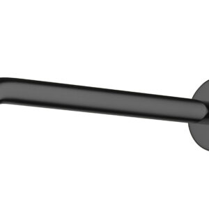 Elisa Round Wall Mounted 400mm Easy Fit Arm - Matt Black