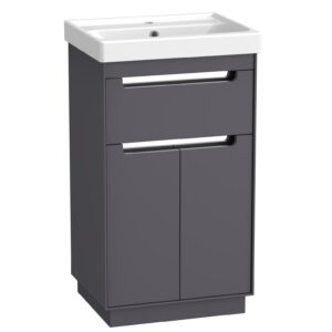 Tavistock Acumen 500 Floor Standing Unit - Storm Grey (excl. basin & top)