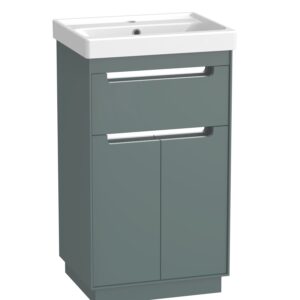 Tavistock Acumen 500 Floor Standing Unit - Viridian Green (excl. basin & top)