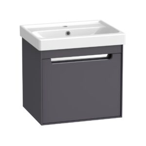 Tavistock Acumen 500 Wall Hung Unit - Storm Grey (excl. basin & top)