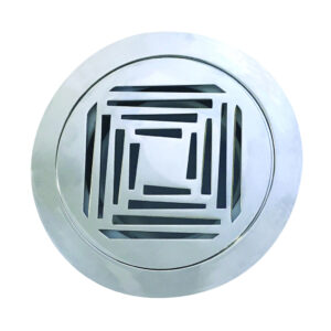 April Grid Style Shower Waste - 90mm - Chrome