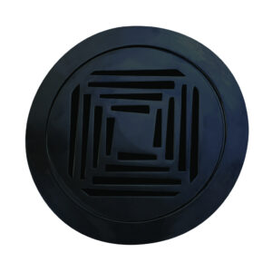 April Grid Style Shower Waste - 90mm - Black