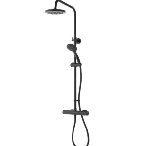 Aqualisa AQ Dual Outlet Thermostatic Shower with Safe Touch - Matt Black