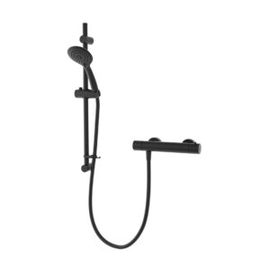 Aqualisa AQ Thermostatic Bar Valve with Safe Touch - Matt Black