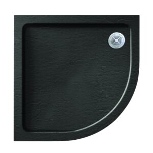Aquadart Black Slate Effect 800 x 800mm Quad Tray (excl. waste)
