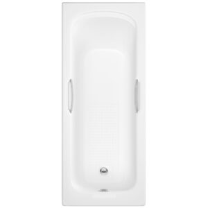 Trojan Granada 2 1500 x 700 Twin Gripped Single Ended Bath NTH- White B0392